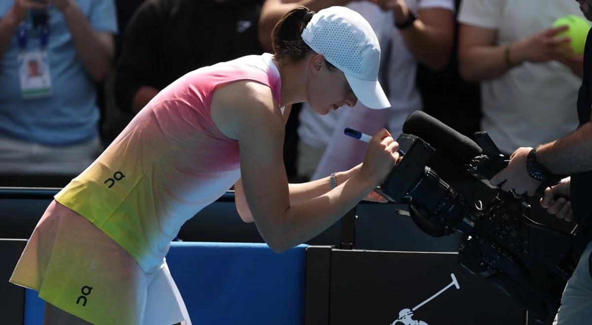 Australian Open 2025. Iga Świątek przekazała wsparcie dla ofiar pożarów w Los Angeles 