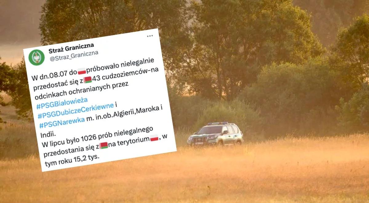 Trwa presja migracyjna. Ponad 40 cudzoziemców próbowało przedostać się z Białorusi do Polski