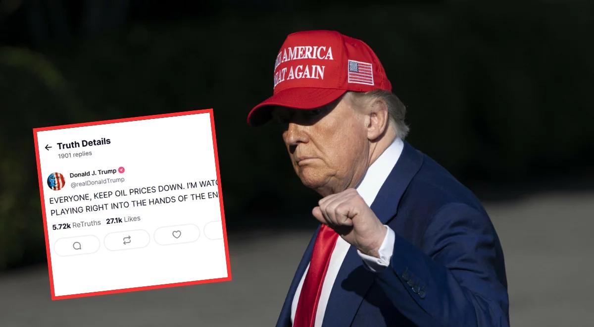 Ceny ropy rosną, Trump ostrzega. "Działacie na korzyść wroga"