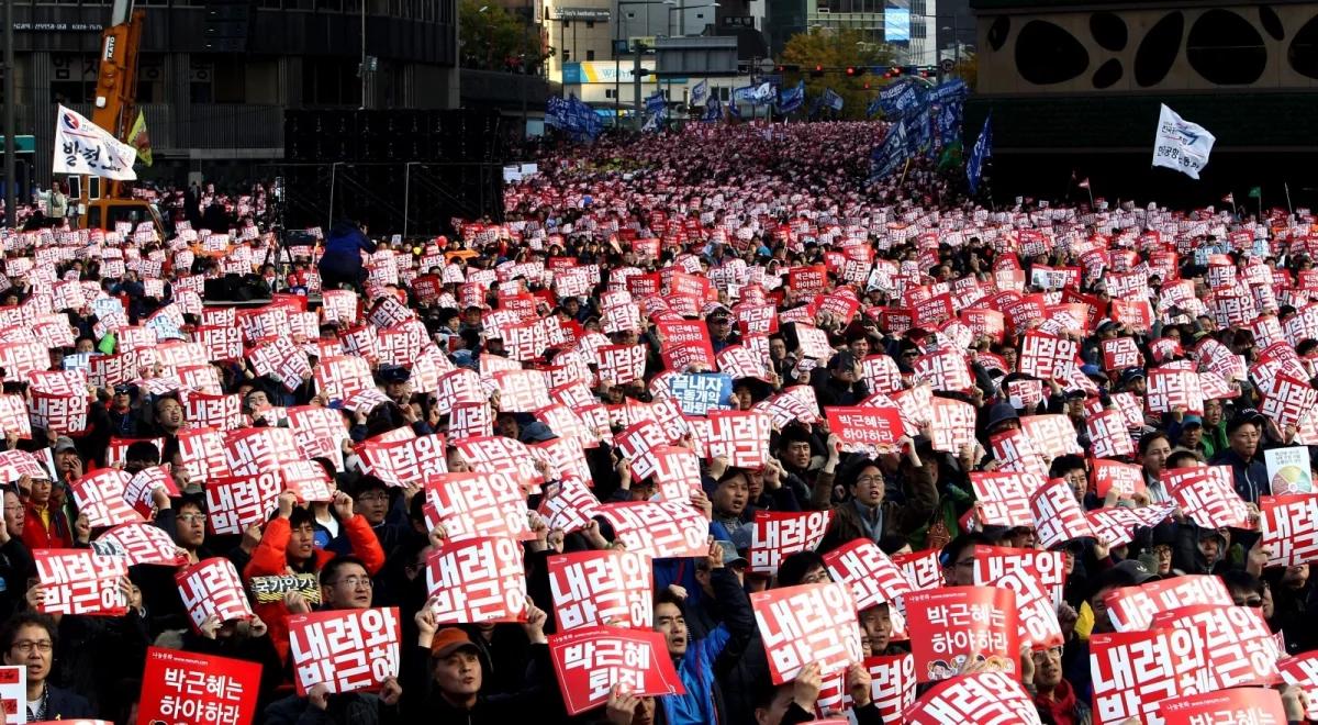 Protest blisko miliona Koreańczyków. Chcą ustąpienia prezydent