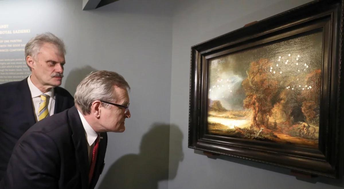 "Krajobraz z miłosiernym Samarytaninem" Rembrandta w Łazienkach Królewskich