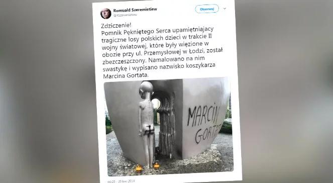 Łódź: swastyka na pomniku Pękniętego Serca. Zbezczeszczono symbol martyrologii dzieci w czasie II wojny światowej