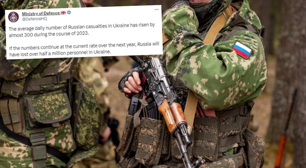 Straty Rosji na Ukrainie. W 2023. r na froncie ginęło 300 żołnierzy dziennie
