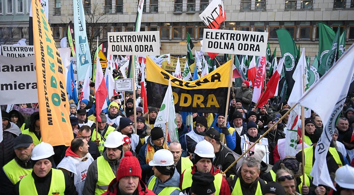 Protest energetyków w Warszawie. Policja ostrzega przed utrudnieniami