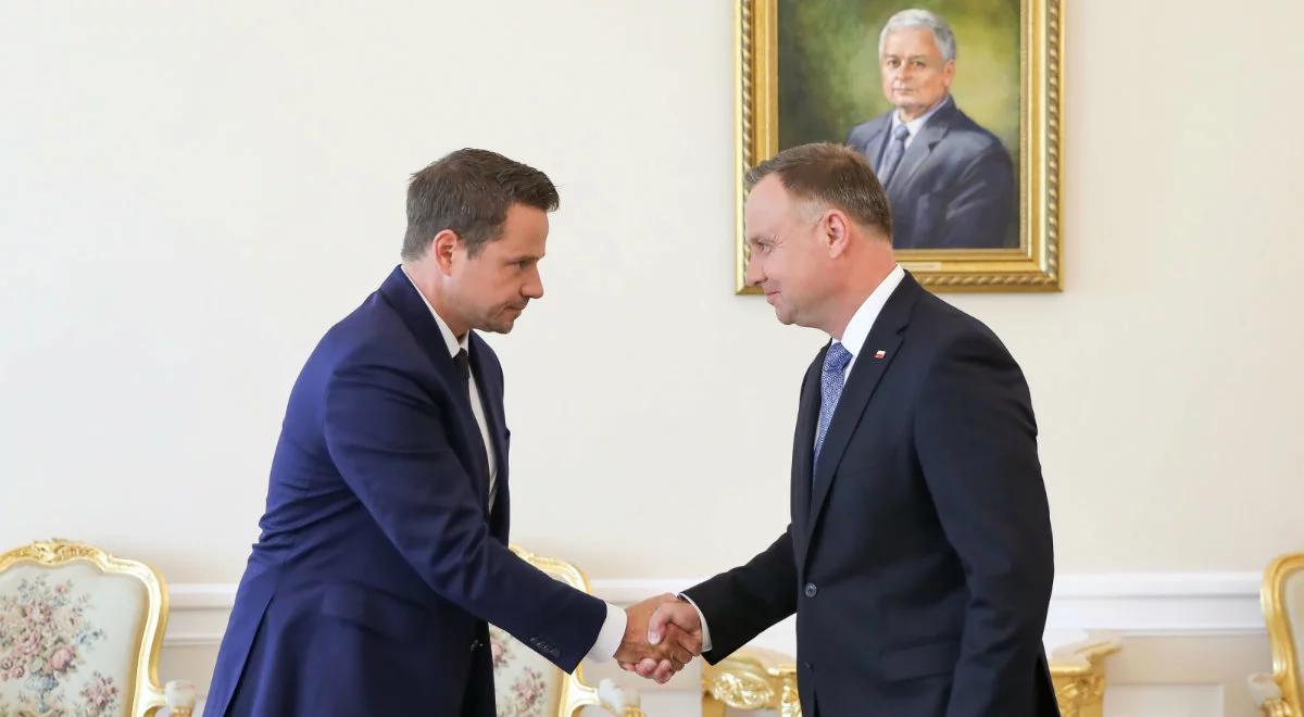 "Mówiliśmy o przyszłości Polski". Prezydent po spotkaniu z Rafałem Trzaskowskim