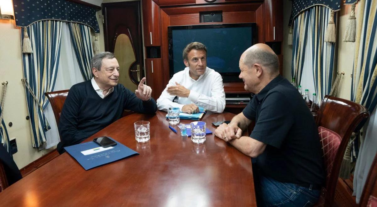 Macron, Scholz i Draghi przybyli do Kijowa. Doradca MSW Ukrainy ujawnia oczekiwania wobec liderów UE