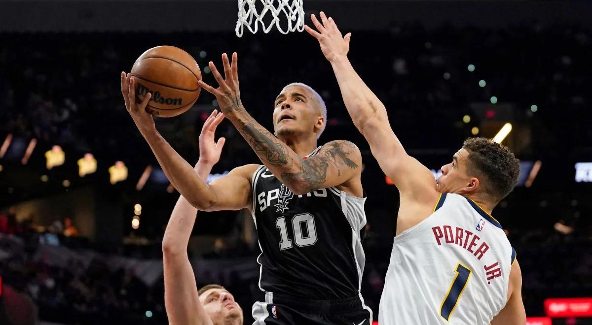 NBA: Jeremy Sochan z 19 punktami! Niespodziewana wygrana San Antonio Spurs z Denver Nuggets