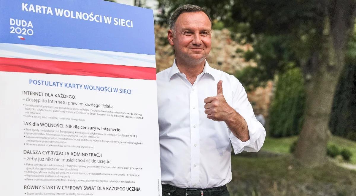 Prezydent: nie pozwolę, aby ktokolwiek cenzurował wypowiedzi w internecie
