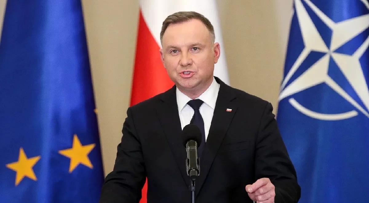 Rosyjskie zbrodnie na Ukrainie. Prezydent Duda w CNN: wypełniają kryteria ludobójstwa