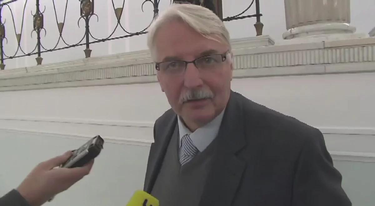 Szef MSZ Witold Waszczykowski przed wizytą w Berlinie: zachowanie Rosji to konfrontacja wobec całego NATO