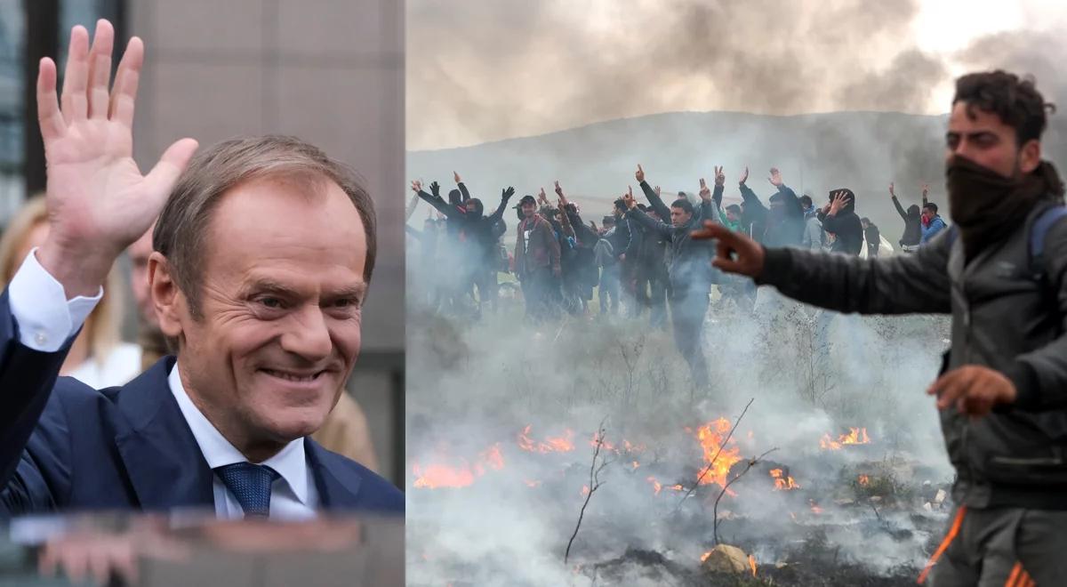 Tusk zachwycał się "multi-kulti", a dziś pozuje na przeciwnika migracji. "Sprowadzi na nas niebezpieczeństwo"