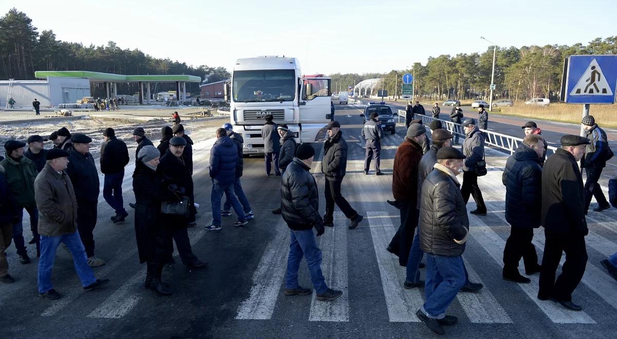 Ukraińscy górnicy blokują przejście graniczne Dorohusk-Jagodzin