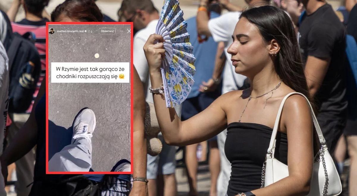 Afrykański żar nad Włochami. "Tak gorąco, że topi się asfalt"