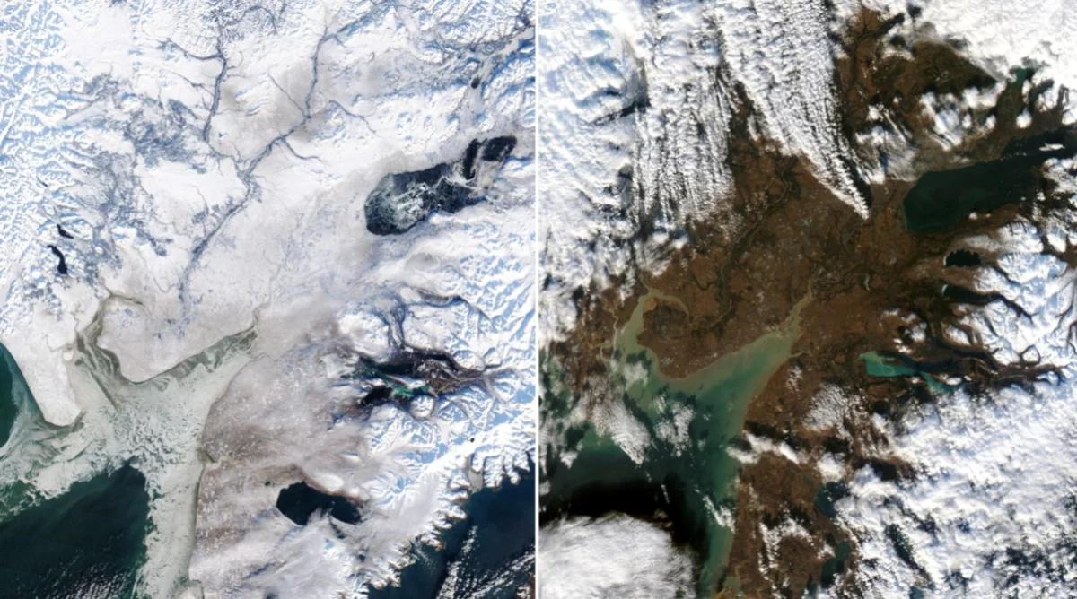 Kolejny biegun zimna topnieje w oczach. NASA pokazała niepokojące zdjęcia