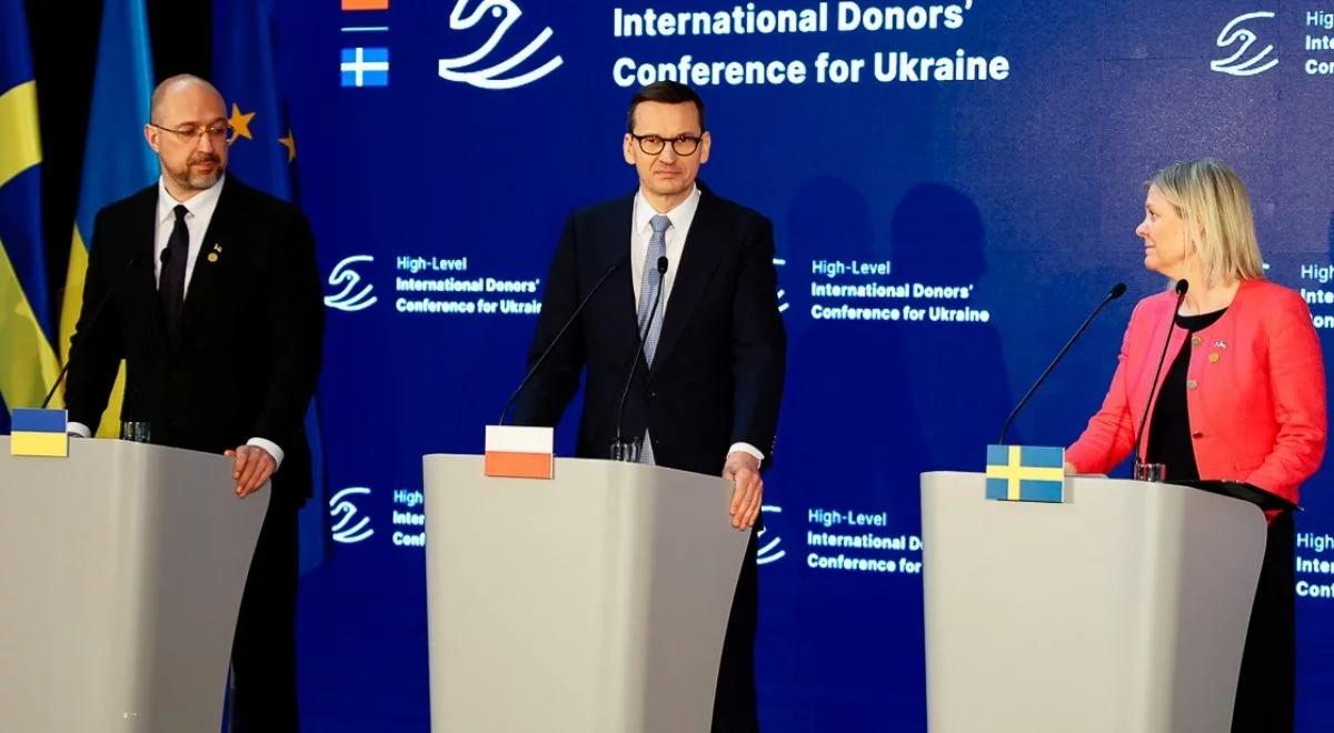 Konferencja Darczyńców dla Ukrainy. Premier: razem pozyskaliśmy 6,5 miliarda dolarów