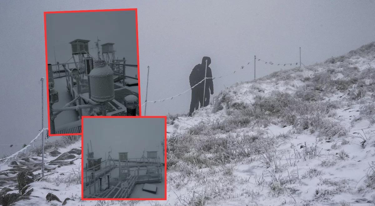 Śnieżnobiała aura. Zima dotarła na Kasprowy Wierch [ZDJĘCIA]