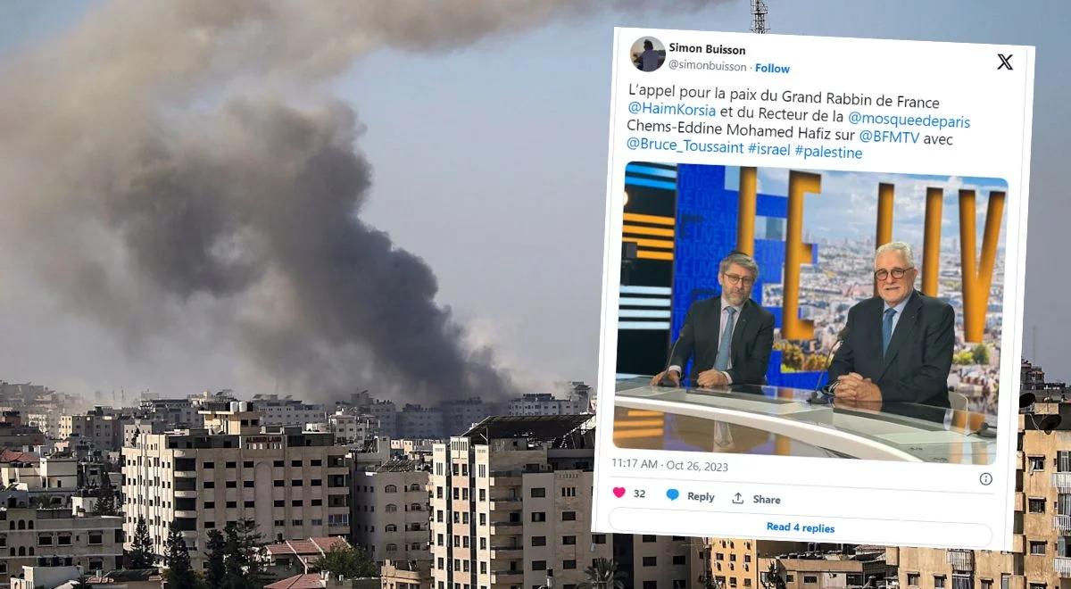 Wojna w Strefie Gazy. Naczelny rabin Francji i rektor Wielkiego Meczetu w Paryżu wzywają do pokoju