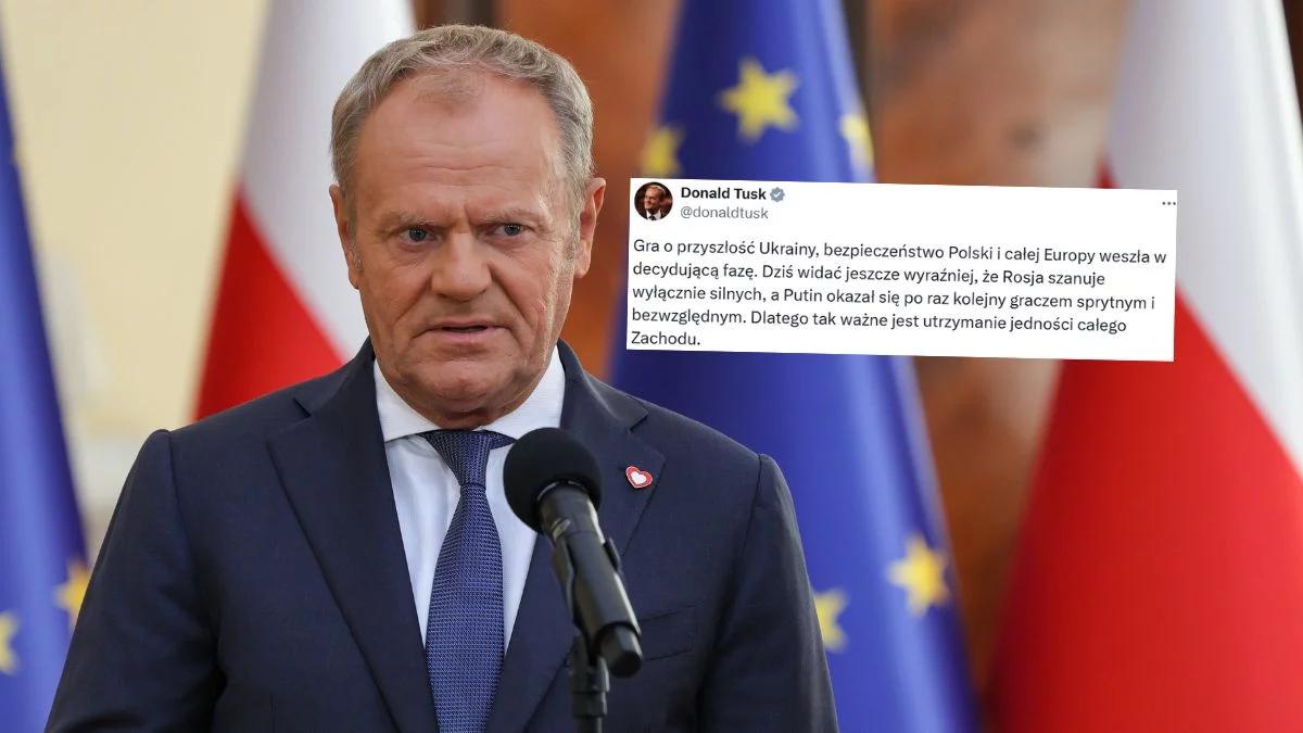 Tusk: gra o przyszłość Ukrainy i bezpieczeństwo Polski weszła w decydującą fazę