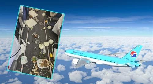 W samolocie linii Korean Air d...