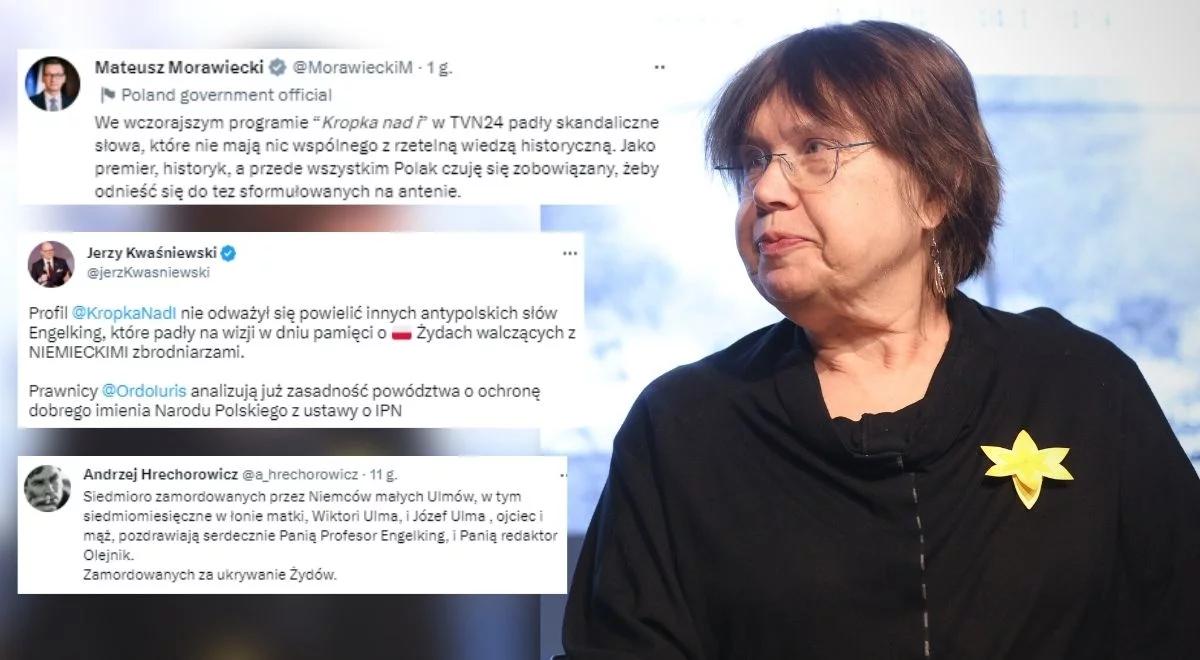 Burza po wypowiedzi Engelking. "Słowa pełne ojkofobii, antypolonizmu i zwykłego draństwa"