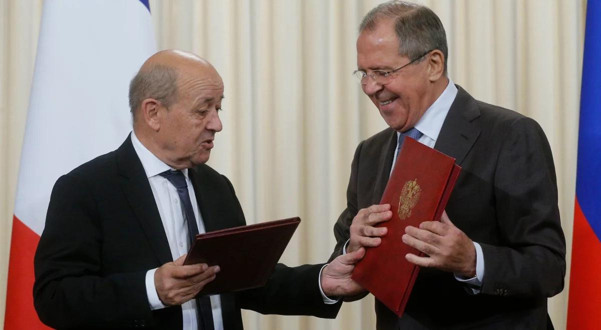 Szefowie MSZ Rosji i Francji o sytuacji w Syrii i na Ukrainie