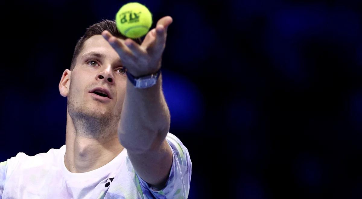 ATP Finals: udane wejście Huberta Hurkacza. Polak wygrał pokazowy set 