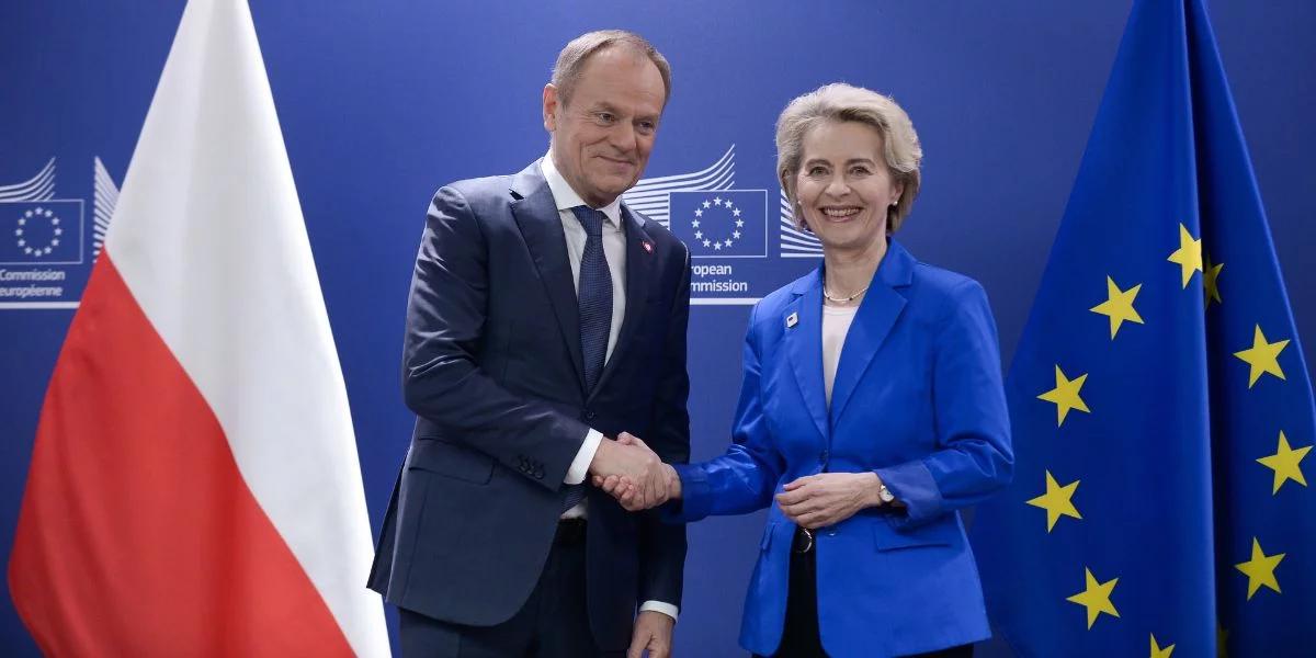 Spotkanie Tuska z von der Leyen. "Do końca roku Polska otrzyma 5 mld euro zaliczki ze zmienionego KPO"