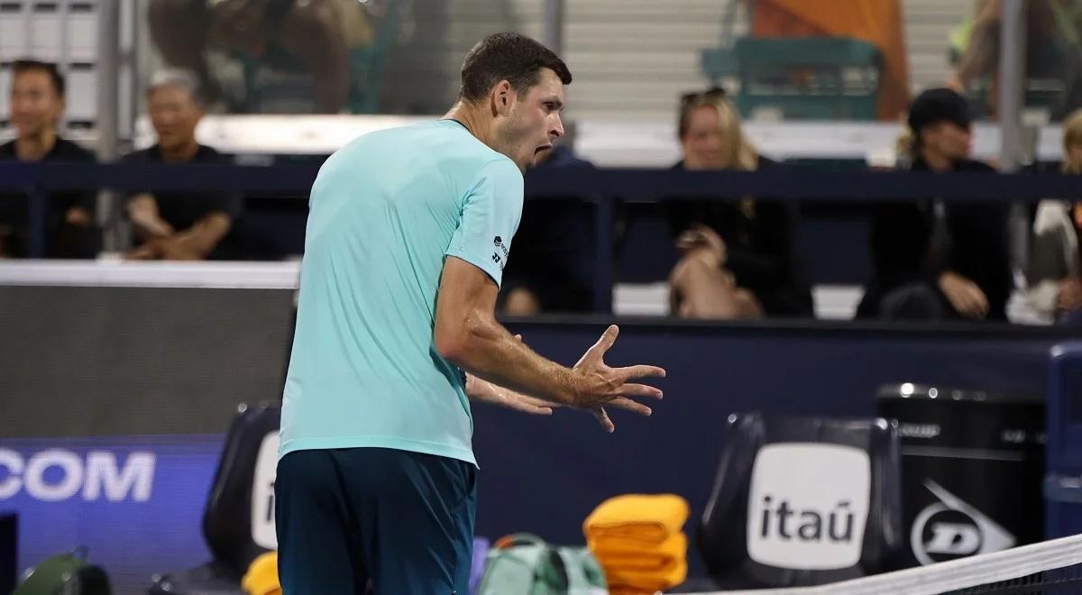 ATP Miami. Ten moment w tie-breaku odwrócił losy meczu. Hubert Hurkacz aż kipiał z wściekłości [WIDEO]