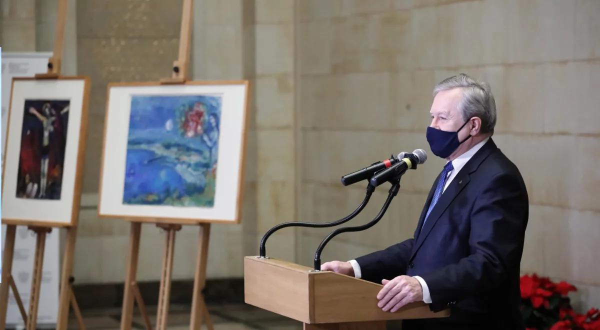 Prace Marca Chagalla już w Polsce. Gliński: staramy się w zrównoważony sposób dbać o muzea