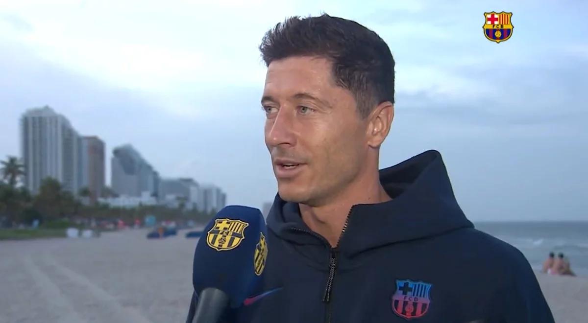 Robert Lewandowski dołączył do FC Barcelony w USA, jest pierwsze nagranie! "Chcę być częścią tej historii"