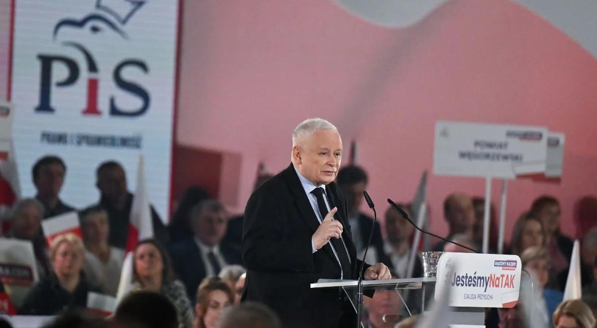 "Sukces oparty na kłamstwie". Jarosław Kaczyński atakuje rząd Donalda Tuska