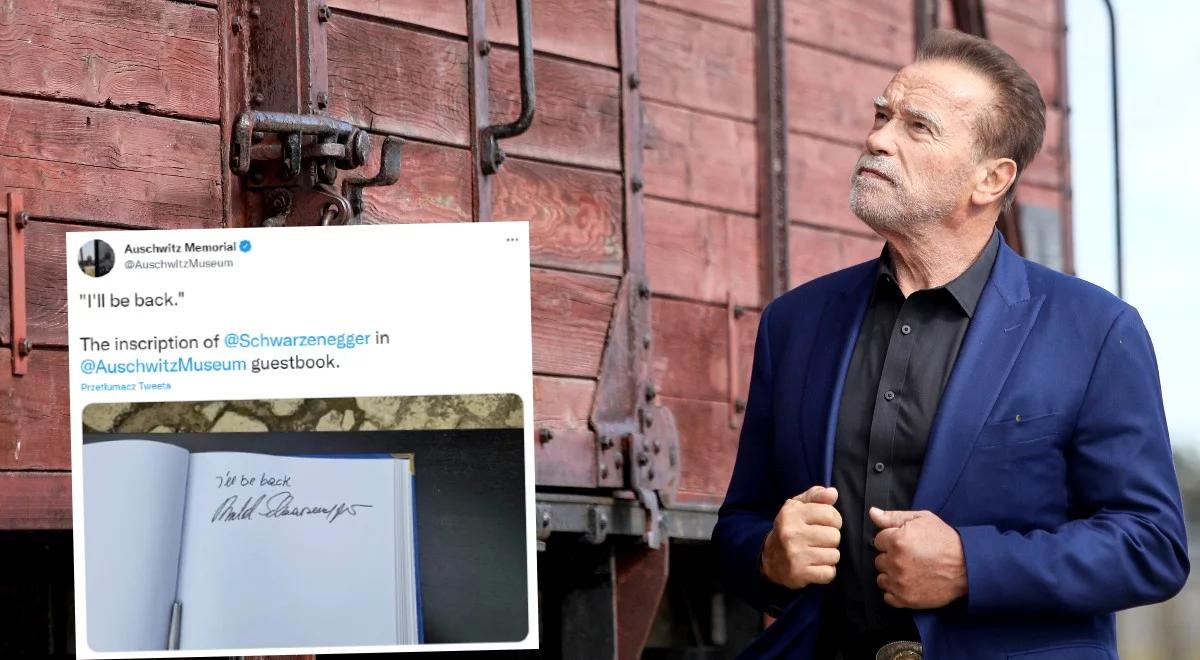 "Nikt nie zasługuje, by być ofiarą dyskryminacji i nienawiści". Schwarzenegger odwiedził obóz Auschwitz