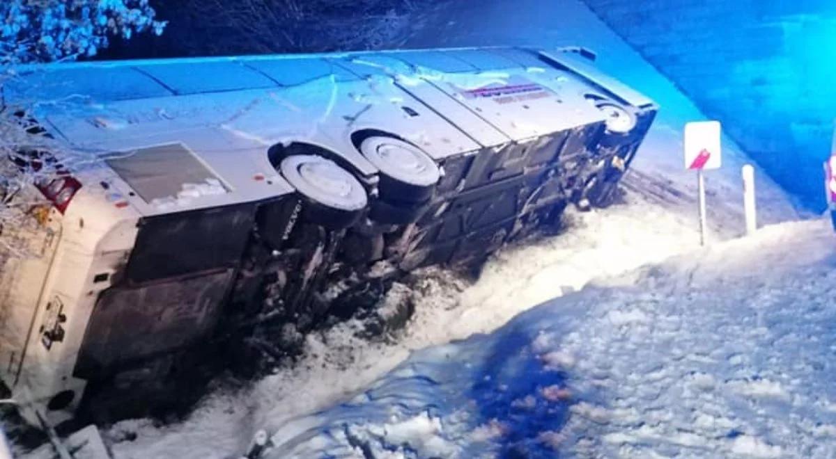 Wypadek autokaru pod Lublinem. Koniec utrudnień na trasie