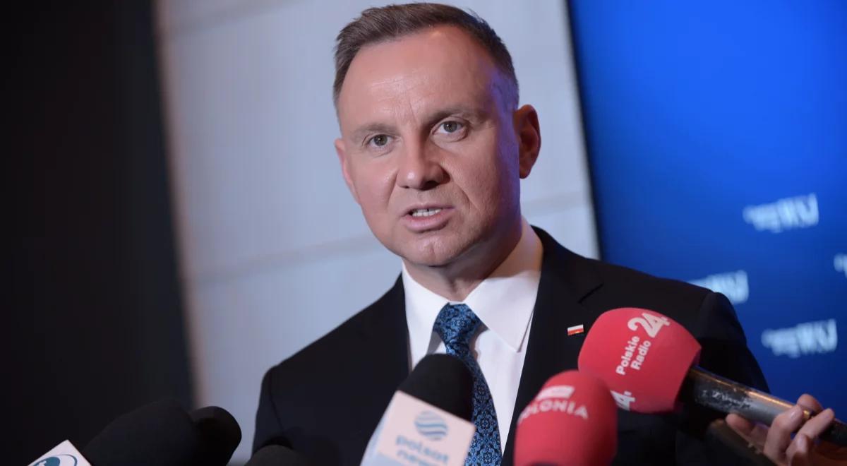 "Jestem wdzięczny całej scenie politycznej". Andrzej Duda podziękował za zrozumienie dot. wydatków na obronność