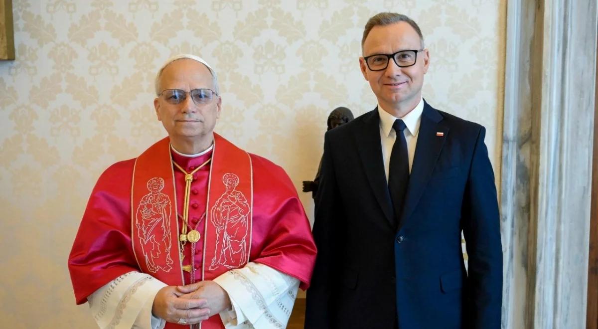 Andrzej Duda jest w Watykanie. Prywatna audiencja z papieżem Leonem XIV