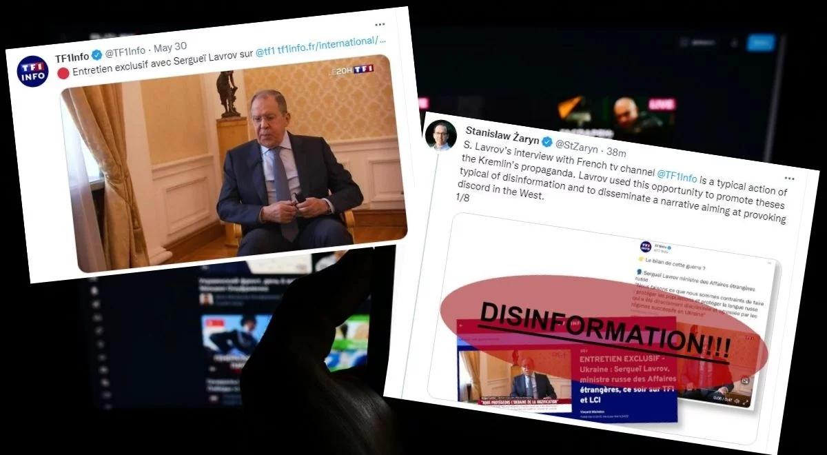 Wywiad Ławrowa dla francuskiej telewizji. Żaryn: typowa kremlowska propaganda