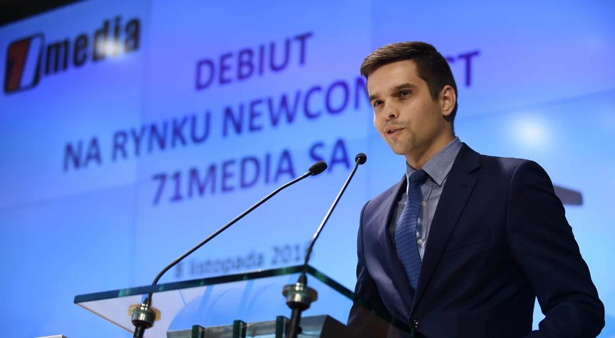 Na GPW solidne wzrosty. Doskonały debiut spółki 71Media