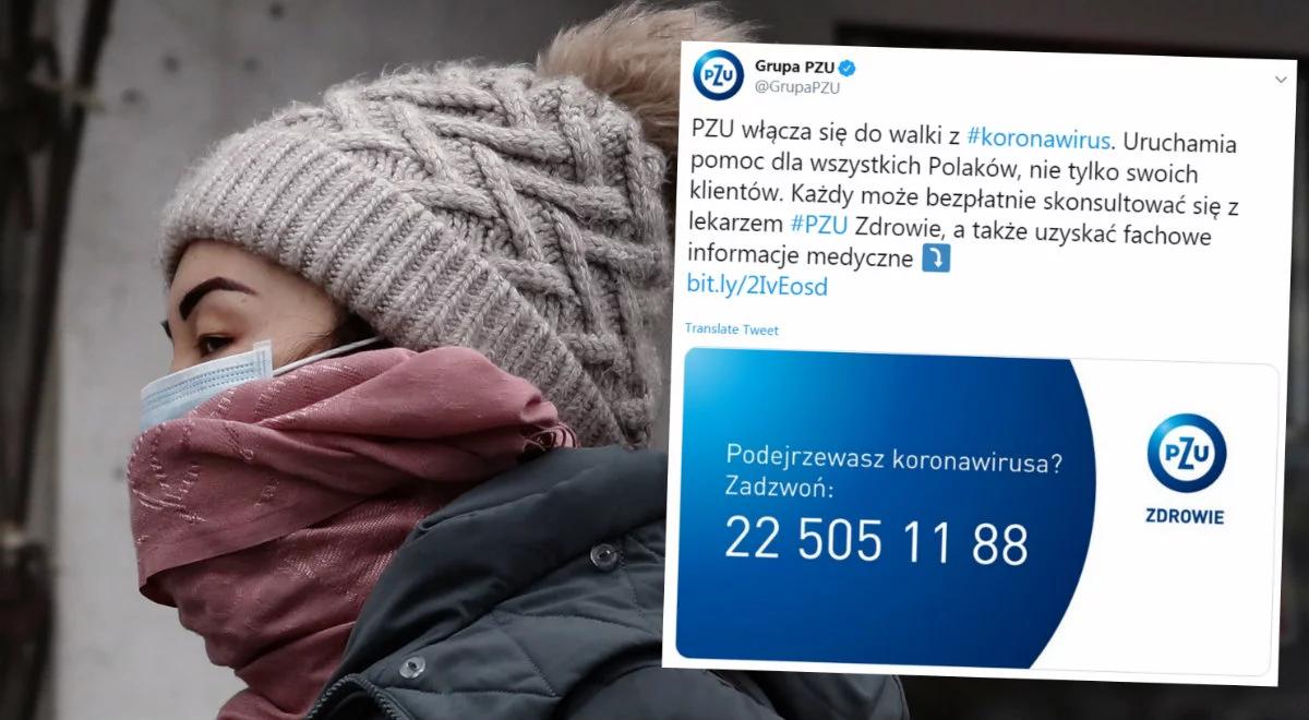 Grupa PZU włącza się do walki z koronawirusem. Uruchomiono specjalną infolinię