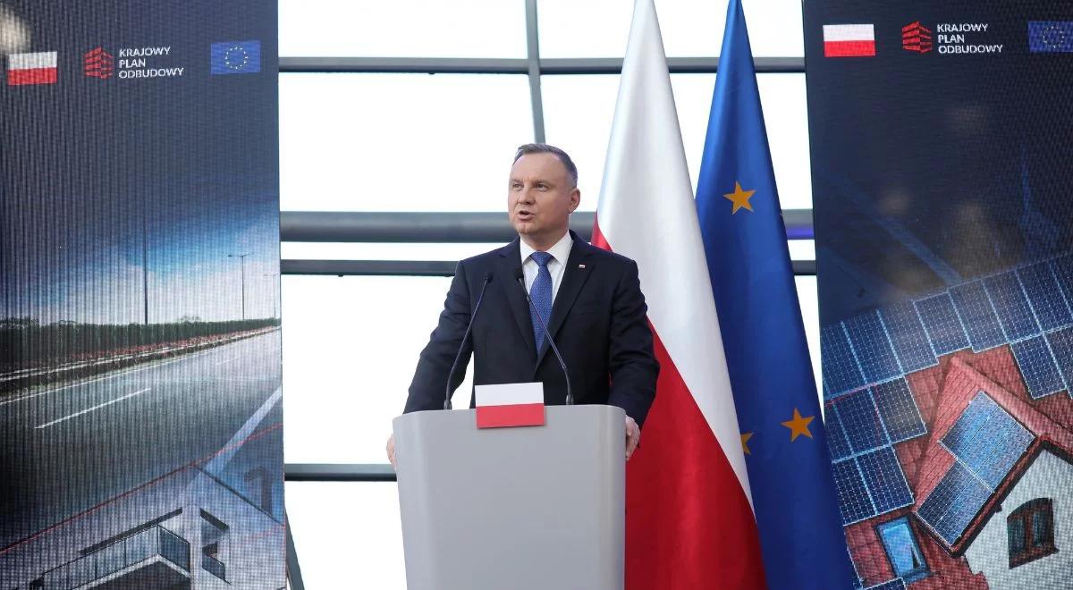 Sprawa KPO. Prezydent Duda o "brutalnej polityce": ustalenia zostały złamane