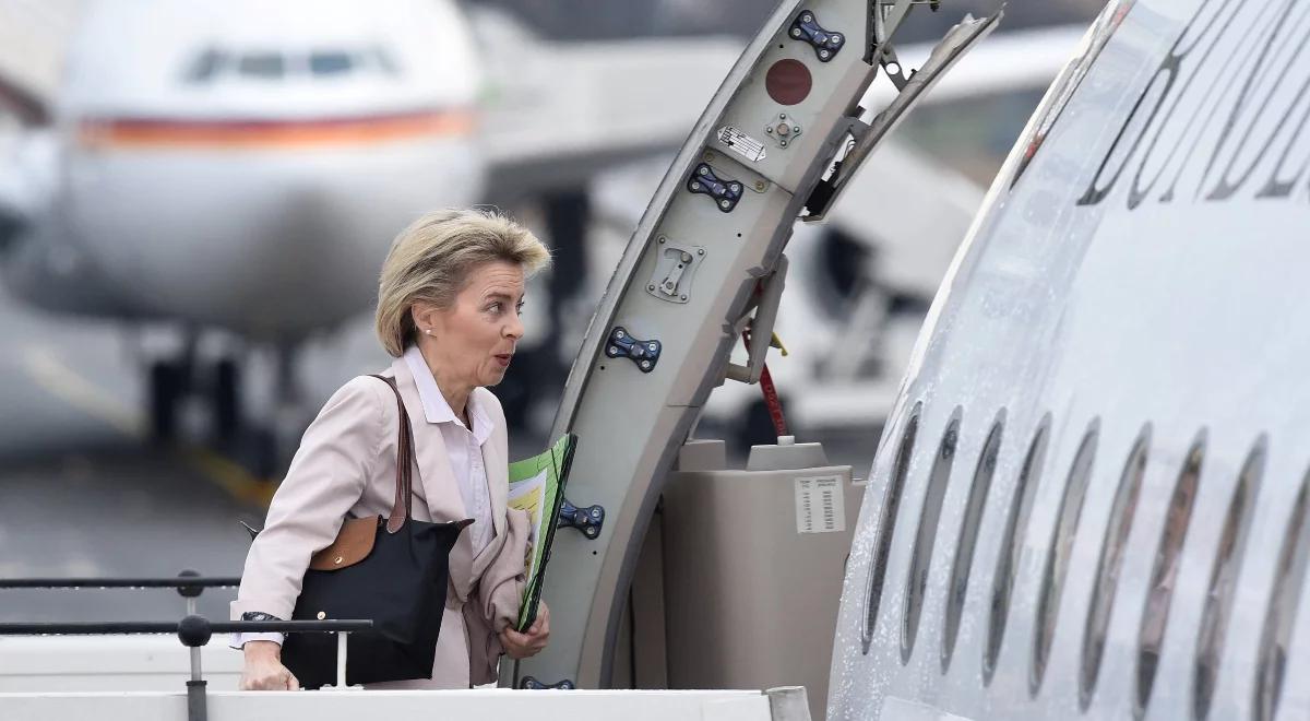 Samolot z Ursulą von der Leyen awaryjnie lądował. "Rosja zakłóciła sygnał GPS"