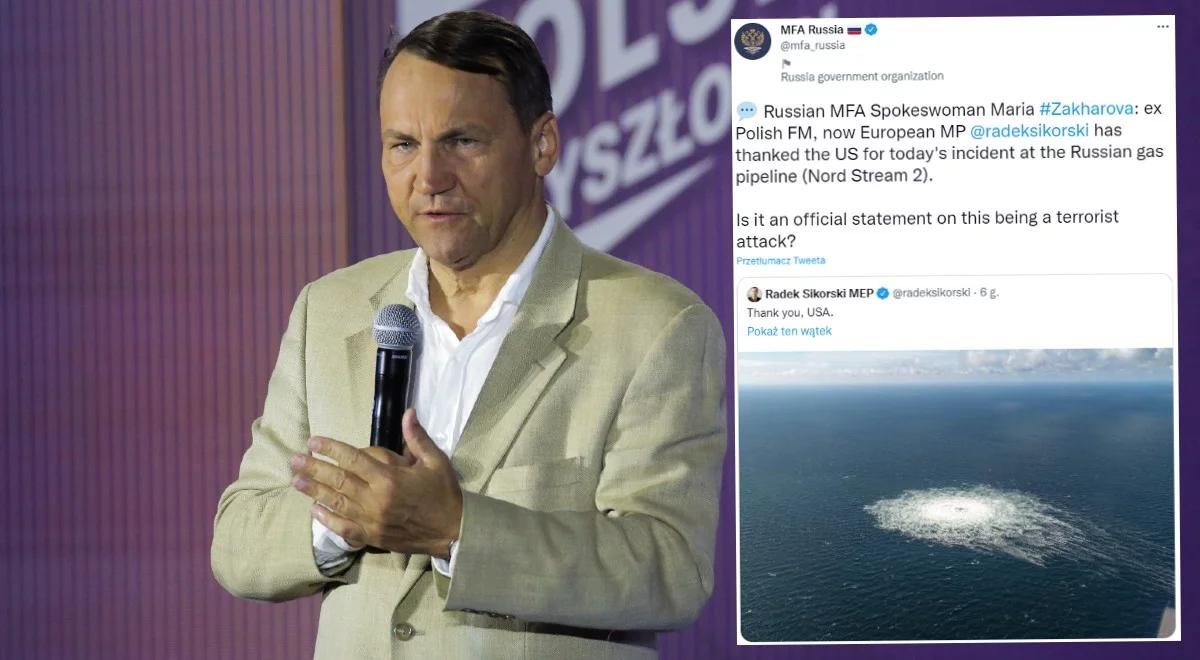 Sikorski oskarża USA o uszkodzenie Nord Stream. Rosjanie natychmiast to podchwycili. "Spełnił znamiona zdrady stanu"