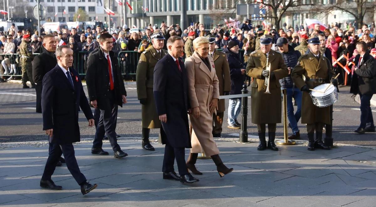 Święto Niepodległości. Para prezydencka oddała hołd marszałkowi Piłsudskiemu