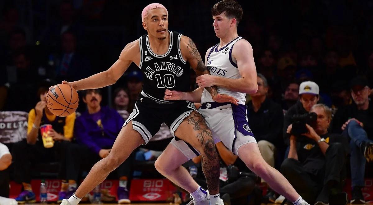 NBA: Spurs przegrali z Timberwolves. Jeremy Sochan zdobył 6 punktów