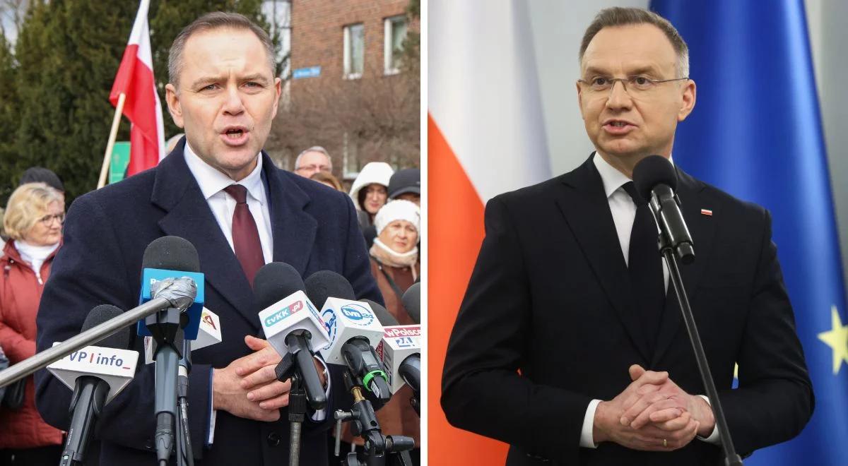 Problem Nawrockiego. Media: Duda mu nie pomoże