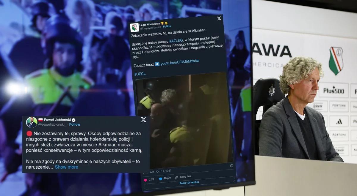 "Nie zostawimy tego". Wiceszef MSZ reaguje na nagranie ukazujące zajścia w Alkmaar