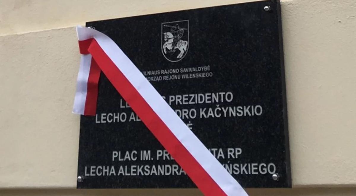 Litwa: w podwileńskiej Mejszagole otwarto plac Lecha Kaczyńskiego
