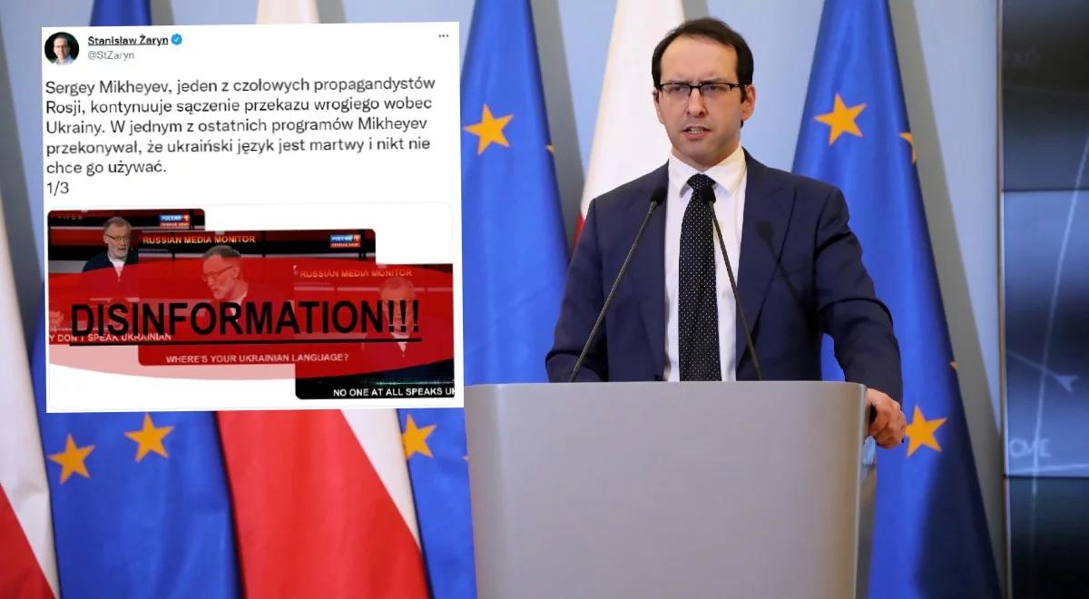 Żaryn obala kłamstwa Kremla. Chodzi o narrację nt. ukraińskiego języka