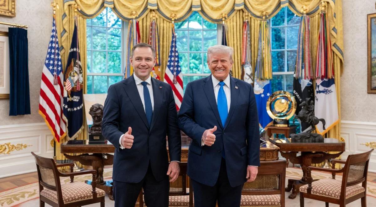 Nawrocki spotkał się z Trumpem w Białym Domu. Są zdjęcia