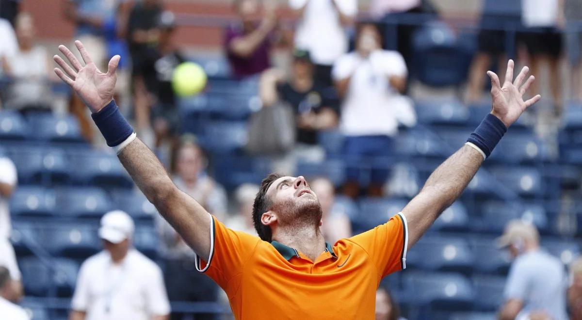 US Open: Del Potro znowu w półfinale singla. Gospodarze poza turniejem 