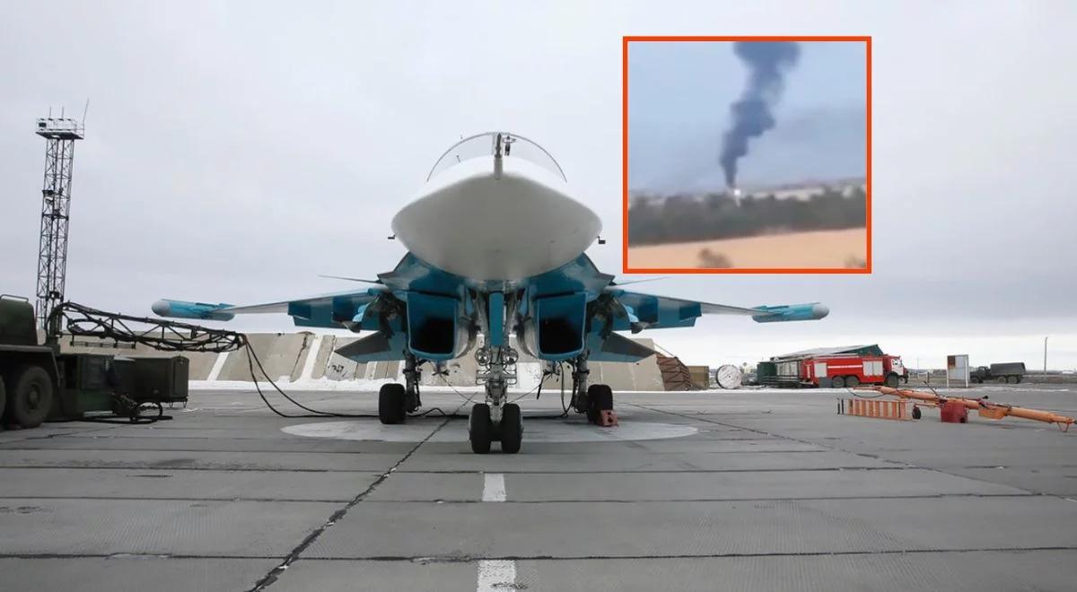 Atak ukraińskich dronów-kamikadze Rosji. Trafili w lotnisko [WIDEO]
